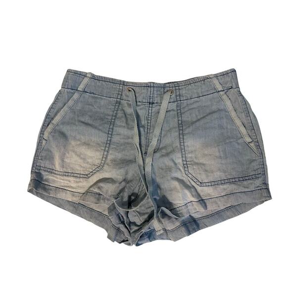 Altar’d State Chambray Drawstring Shorts Women’s Size S Light Denim Pull-On - Picture 1 of 5